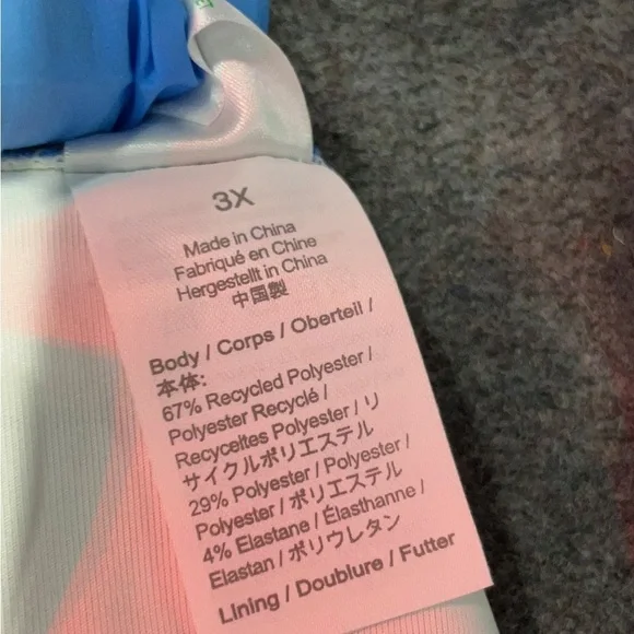 J.Crew Plus Size 3X Bikini Bottoms Blue White Stripe Cheeky Swim NWT - Picture 4 of 4